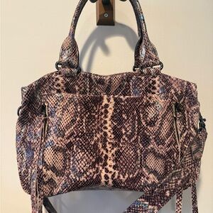 Aimee Kestenberg Multicolor Snakeskin Shoulder/ hand Bag